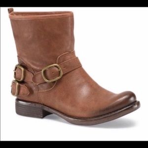 Lucky Distressed Leather Moto Boot